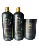 KB Moroccan Complete Hair Revival Kit Cleansing Shampoo, Straightening Treatment & Repair Mask 3 PCS . 1000ml 34 oz - Keratinbeauty