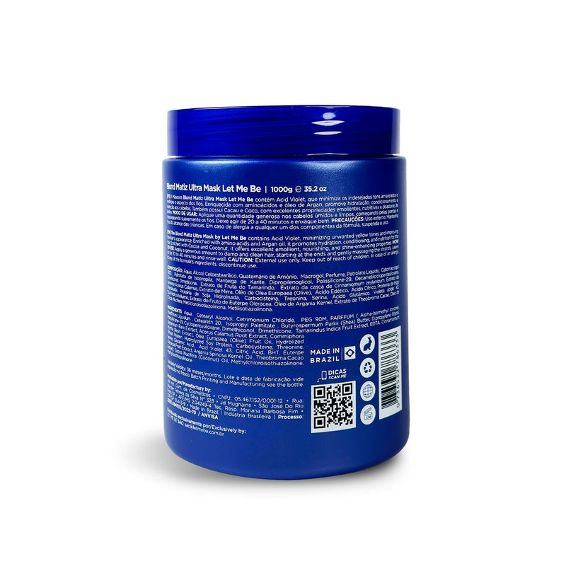 Let Me Be Platinum Blond Toning Hair Mask: Repair, Smooth, Anti-Yellow