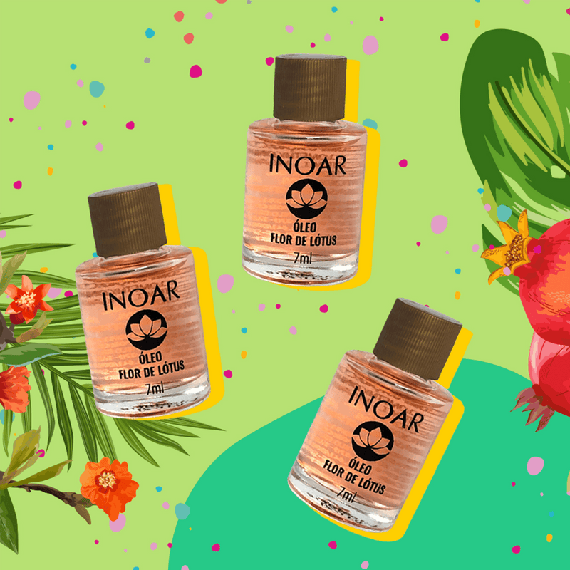 Inoar Résistance Lotus Flower Hair Oil 7ml: Frizz Control & Repair Treatment