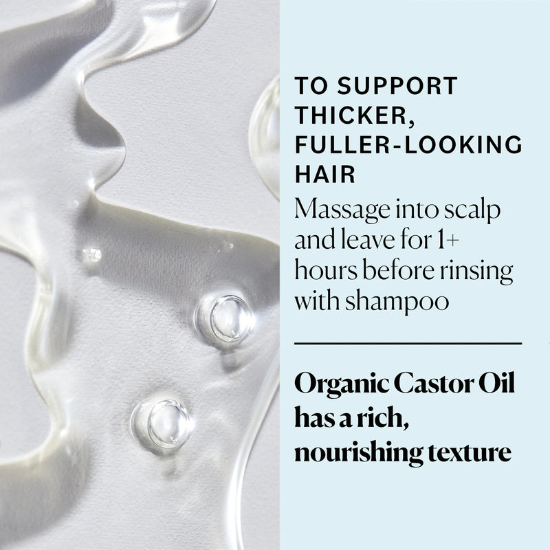 Organic Castor Oil to Condition for Fuller-Looking Hair, Lashes, and Brows, 16 Fl Oz