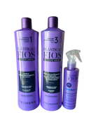 Plastica Dos Fios Kit Intensive Hair Care Clarifying Shampoo Conditioner Mask An Magic Fluid - Keratinbeauty