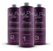 Agi Max Pro Liss Kera X Keratin Tratamiento De Queratina Brasileña 3 X 1000ml 34oz - Keratinbeauty