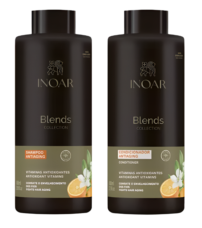 Inoar Blends Collection شامبو وبلسم نباتي 1000 مل