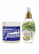 🥥 Coconut Hydration Kit – OGX Oil Mist + Blue Magic Conditioner