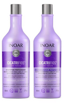 Inoar Cicatrifios Perfect Blond Hair Vegan Shampoo And Conditioner Kit - Keratinbeauty
