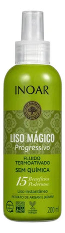 Inoar Magic Progressive Straightening Spray: Frizz Control, Thermal Protection, 200ml