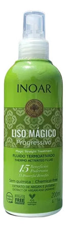 Inoar Magic Progressive Straightening Spray 200ml for Frizz Control & Shine