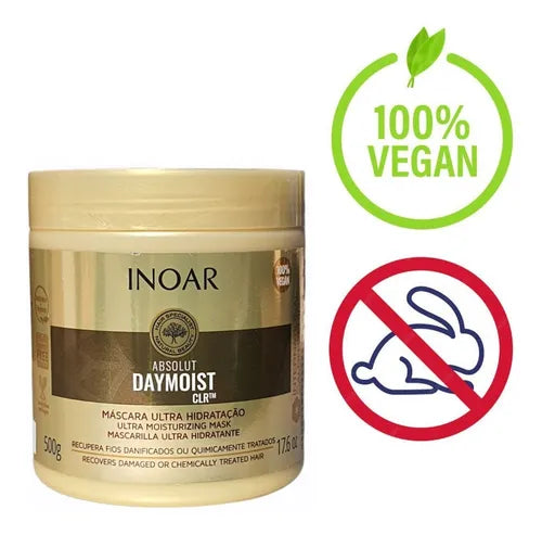 Inoar Absolut Daymoist Hydrating Hair Mask for Damaged and Dry Hair