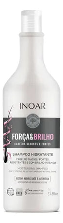 Inoar Strength & Shine Shampoo and Conditioner Kit for All Hair Types