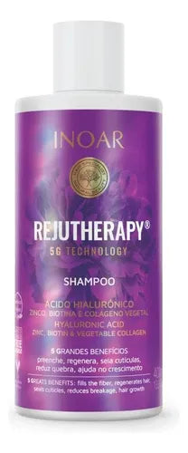 Inoar Rejutherapy Shampoo & Conditioner Kit: Professional Hair Treatment for All Hair Types, 400ml Each