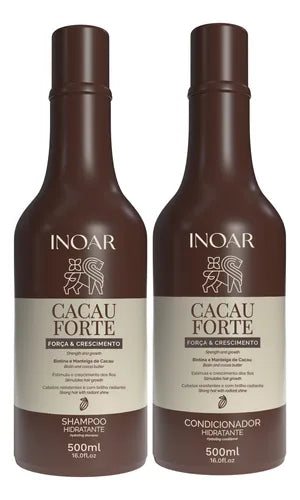 Inoar Cocoa Strong Shampoo & Conditioner Kit 500ml for Strength and Shine