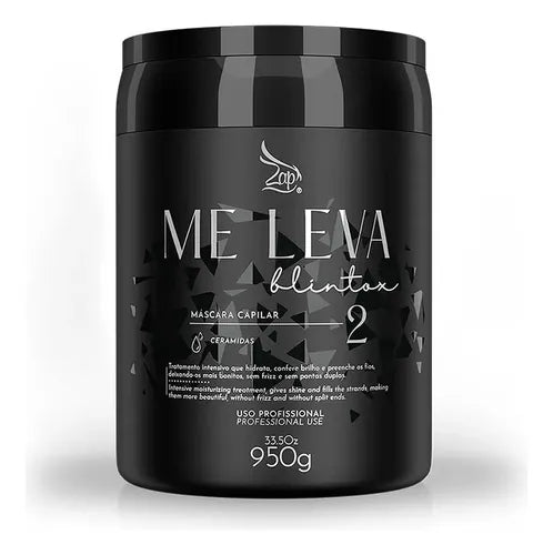 BTX Me Leva Black Blintox Zap Cosmetics: Hair Straightening Treatment 950g