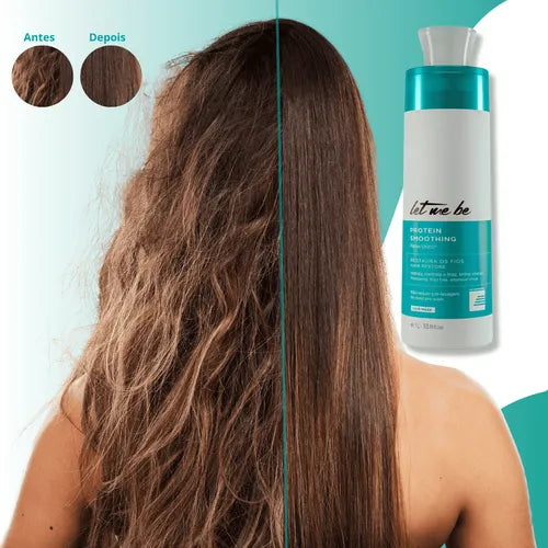 Let Me Be Single-Step Keratin Straightening Treatment & Biorestore Hair Mask Kit