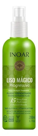 Inoar Magic Progressive Straightening Spray 200ml for Frizz Control & Shine