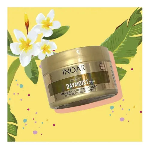 Inoar Absolut Daymoist Hydrating Hair Mask for Damaged and Dry Hair