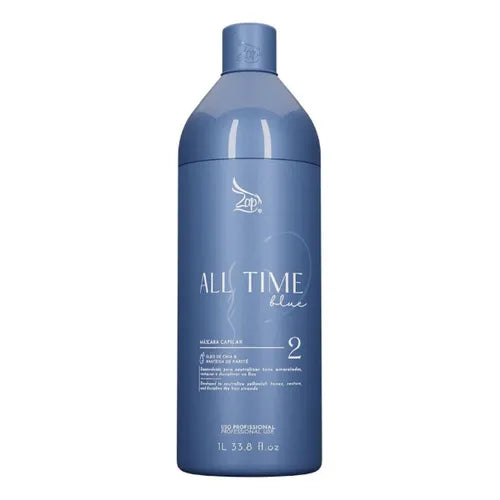 Zap Cosméticos All Time Blue Hair Straightening Treatment 1000mL for All Hair Types