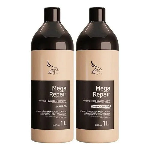 Zap Mega Repair Hair Treatment Kit: Shampoo, Conditioner, and Mask