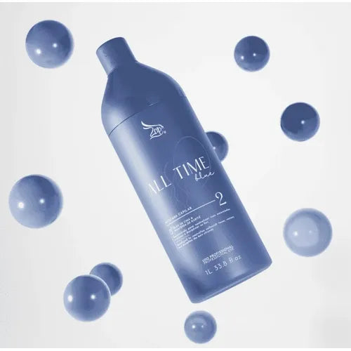 Zap Cosméticos All Time Blue Hair Straightening Treatment 1000mL for All Hair Types