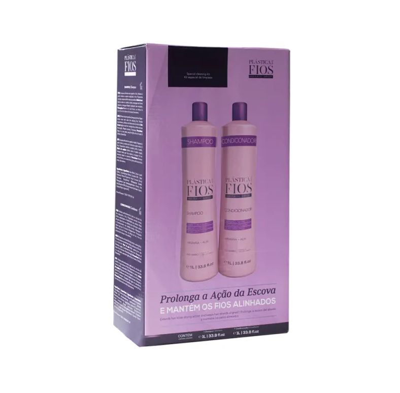 Cadiveu Plastica Dos Fios Shampoo And  Hair Conditioner Daily Use Kit 34fl 0z 1000ml