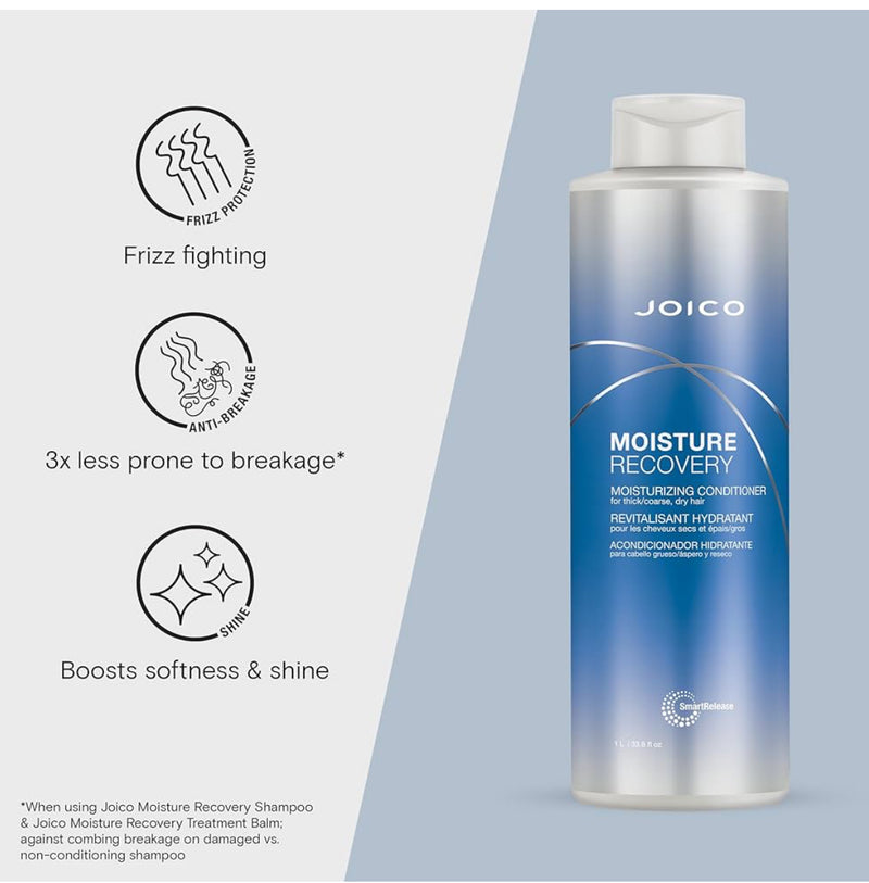 Joico Moisture Recovery Conditioner For Thick, Coarse And Dry Hair 33.8fl.oz 1000ml - Keratinbeauty