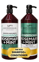 Hair Grow Scalp Health Shampoo & Conditioner Hair Care Set With Dead Sea Minerals, Rosemary & Mint 30.6 fl.oz e 907ml - Keratinbeauty