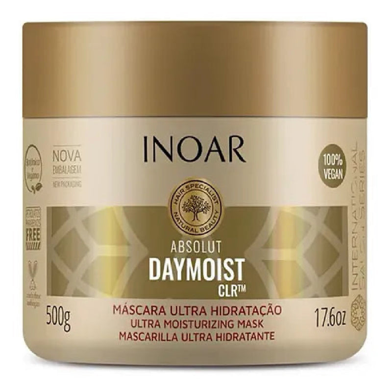 Complete 4-Step Professional Hair Care System Inoar Daymoist, Marroquina Keratin, Banho de Verniz & pH Balancer - Keratinbeauty