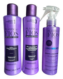 Cadiveu Plastica Dos Fios Sexy Hair Set. Detox Shampoo,Conditioner and Magic Fluid - Keratinbeauty