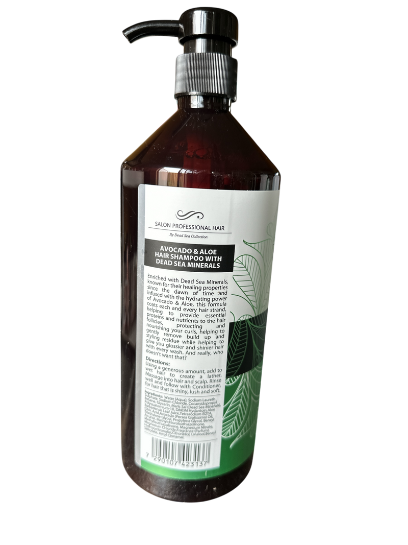 Highly Nourishing Dead Sea Minerals Shampoo With Avocado & Aloe 30.6 fl.oz e 907ml - Keratinbeauty