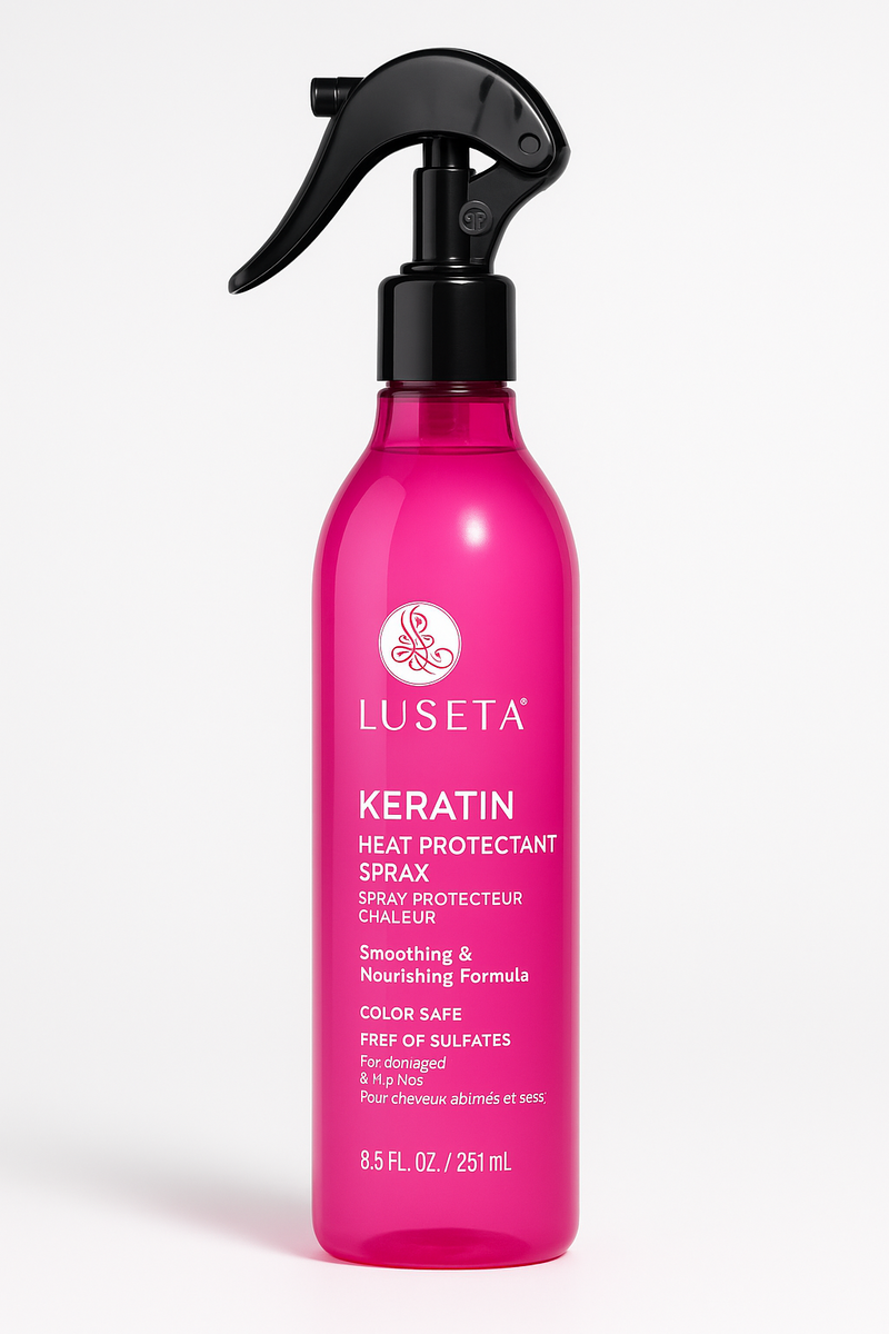 Luseta Keratin Heat Protectant Spray For Damaged & Dry Hair 8.5fl.oz 251ml - Keratinbeauty
