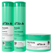 Let Me Be Protein Post Treatment 3 Products Home Care Hair Kit - Keratinbeauty