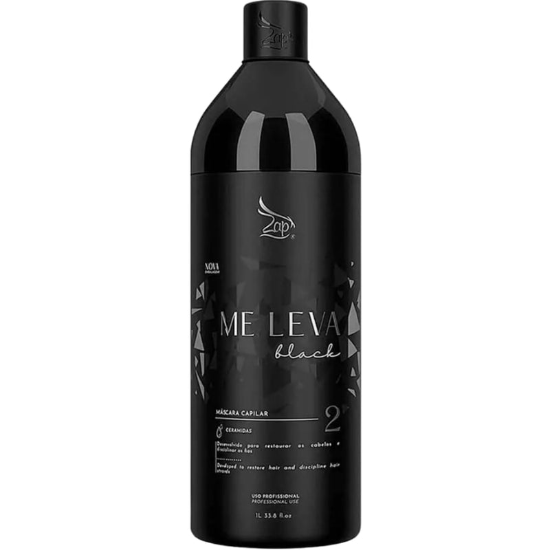 Zap Me Leva Black Progressive Mask: Deep Treatment for Disciplined, Shiny Hair