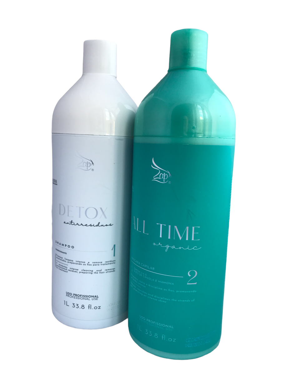 ZAP ALL TIME ORGANIC HAIR SMOOTHING TREATMENT SET 1000ml/33,8fl/Oz.