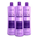PLASTICA DOS FIOS BRESILIEN TRAITEMENT DE KERATINE 3 ETAPES 3X1000ml (34oz) - Keratinbeauty