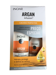 Inoar Argan Infusion Perfect Curls Vegan Shampoo and Conditioner Kit - Keratinbeauty