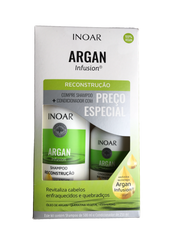 Inoar Argan Infusion Reconstruction Vegan Shampoo and Conditioner Kit - Keratinbeauty